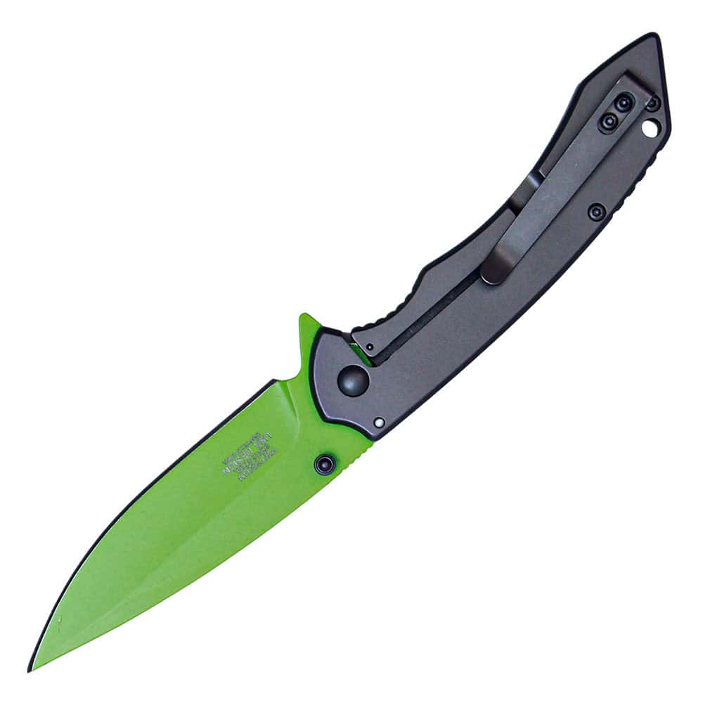 Assisted Open Folding Pocket Knife With Colored Blade 10 Assisted Open Folding Pocket Knife With Colored Blade - Image 10