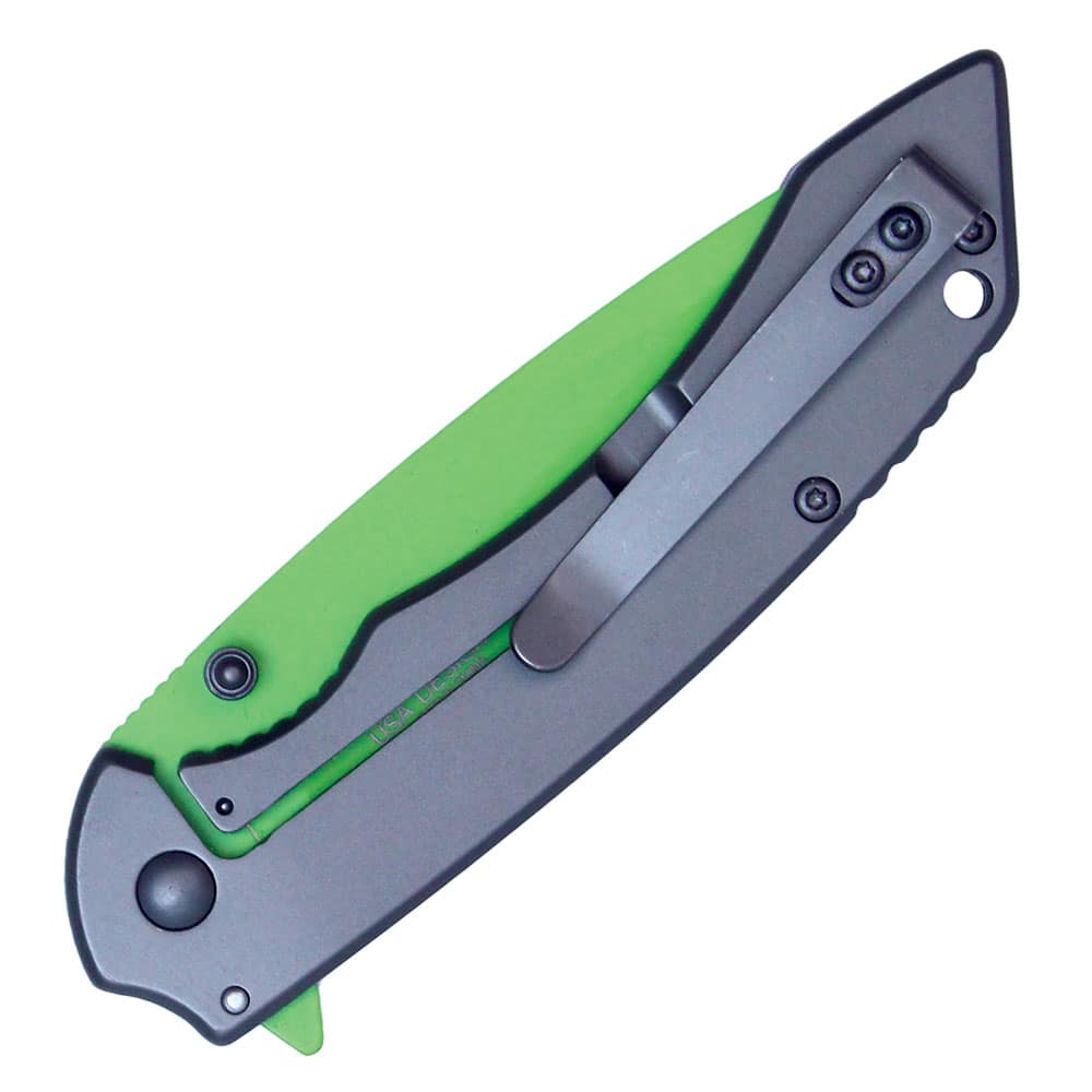 Assisted Open Folding Pocket Knife With Colored Blade 12 Assisted Open Folding Pocket Knife With Colored Blade - Image 12