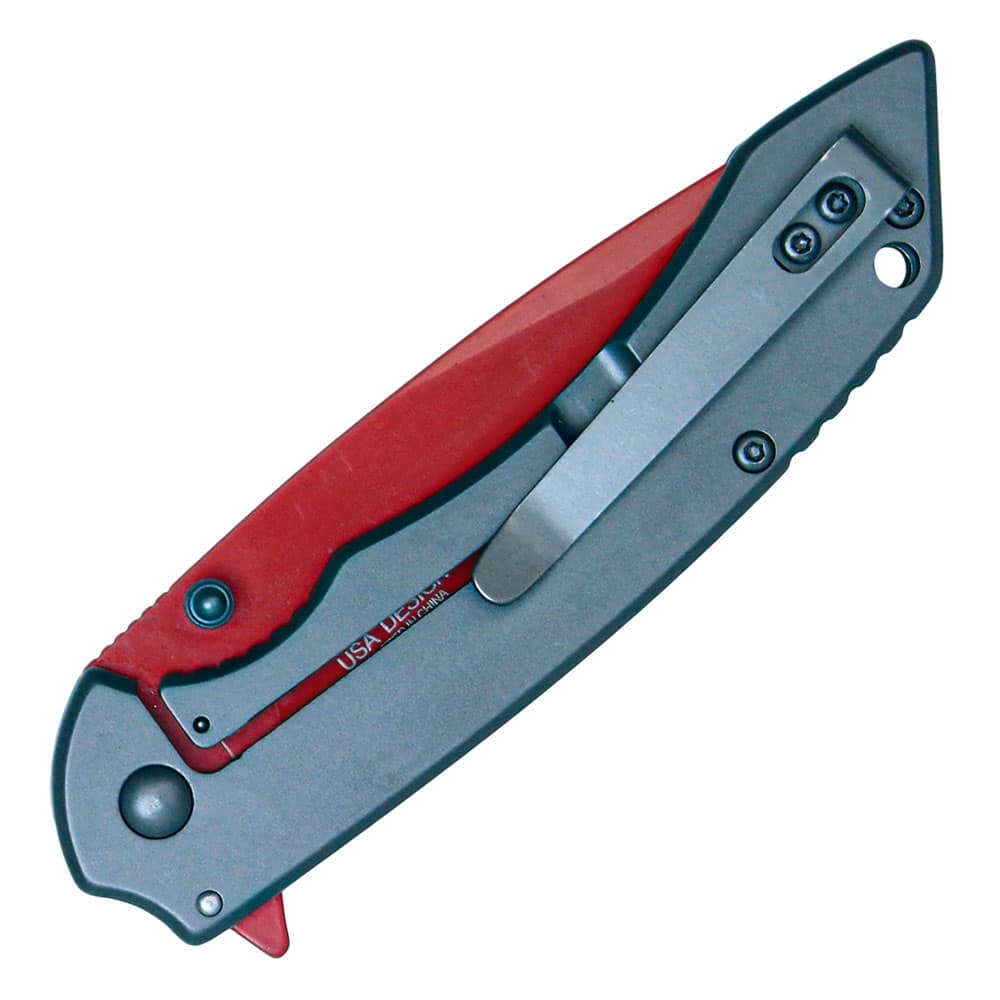 Assisted Open Folding Pocket Knife With Colored Blade 16 Assisted Open Folding Pocket Knife With Colored Blade - Image 16