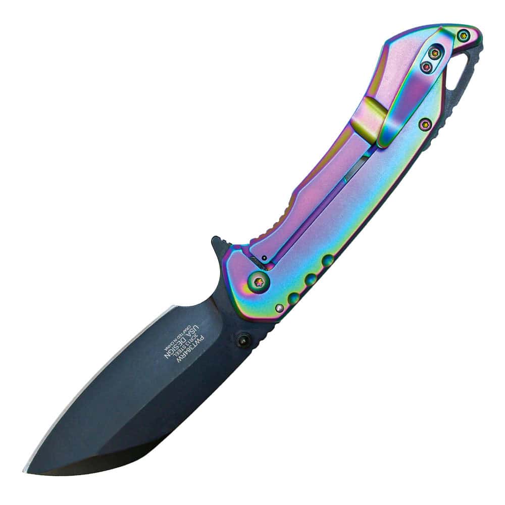 Assisted Open Folding Pocket Knife, Handle w/ Accents 10 Assisted Open Folding Pocket Knife, Handle w/ Accents - Image 10