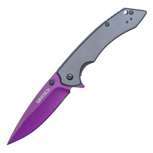 Assisted Open Folding Knife – 3.5" Blade, Purple